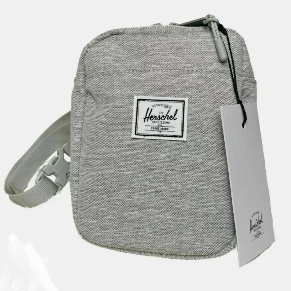 New Herschel Gray Cruz Crossbody Travel Day Bag Shoulder Pack Sling Small